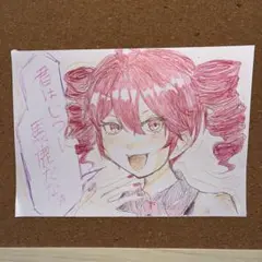 手書きイラスト重音テト　縦12横17cm