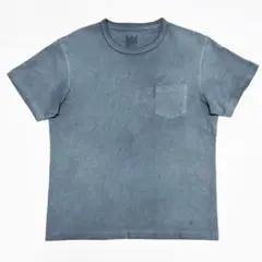■良品計画/無印良品 クルーネック無地ポケットＴシャツ チャコールL美品A■