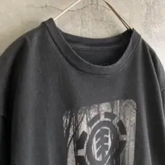ELEMENT 古着 アメリカ輸入 プリント Tシャツ 半袖 黒色