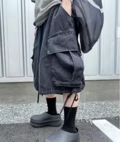 XU デニム ワイド ハーツパンツ