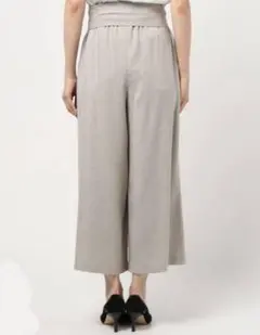 Yangany ヤンガニー リネンライク ワイドパンツ 日本製 Sサイズ
