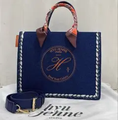 最終値下げ　美品　ヒュージェンヌ HYU JENNE ラプバッグ RAPUBAG BLACK [ラプバッグ・ツイード ブラック] - hyujenne