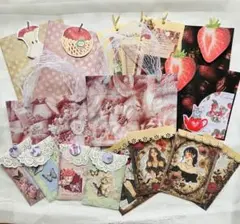 平袋封筒他17枚セットプラスおまけ付き ハンドメイド