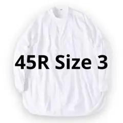 Unisex 美品 45R レースのコットンホワイトシャツ オーバーサイズ