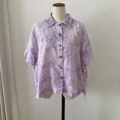 ナニイロ naniiroレイナニ　Lei nani　 シャツ　ラベンダー