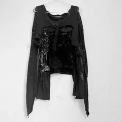 き3 エイチナオト　DARK RED RUM 退廃　ゴスロリ　カットソー