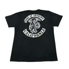 スカル　死神　Tシャツ プリント 黒 ブラック　L
