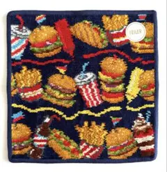 【新品未使用】ラブラリーバイフェイラー ハンカチ バーガーショップ ネイビー
