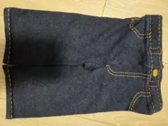 ミキハウス　デニム風パンツ 70-80cm ダークブルー