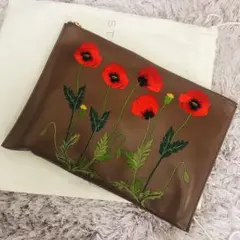 レア★STELLA McCARTNEY ポピー柄クラッチバッグ