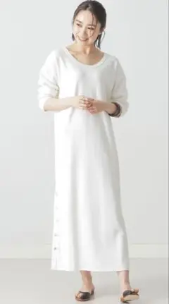 BEAMS LIGHTS / ハニカム スナップ ワンピース