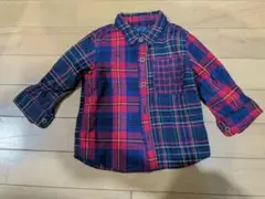 next　チェックシャツ　6-9months