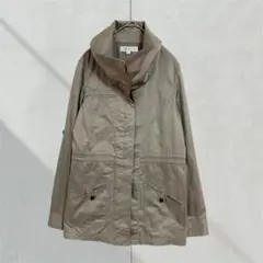 T291【マニックス】ジャケット　長袖　ベージュ　Ｓ　春秋　ロールアッチ　羽織り