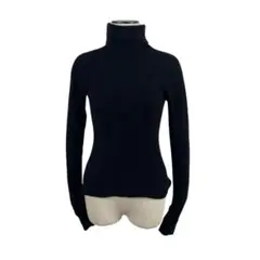 DONNA KARAN　レディース　ニット　タートルネック S ブラック