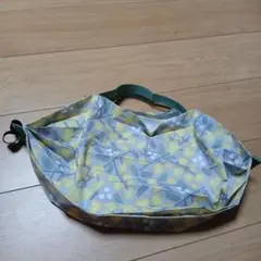 花柄エコバッグ 折りたたみ式