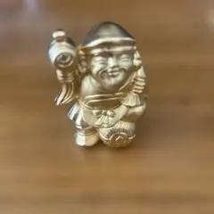 開運　置物　金色の福の神像