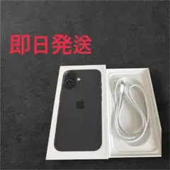 Apple iPhone 16ブラック 空き箱、純正充電ケーブル付き
