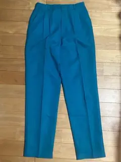 Jamie White ターコイズ スラックス　ブルー　古着　ビンテージ　パンツ