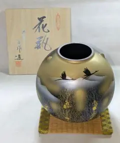花生 陶器 壺　鶴模様 2025年最新】九谷焼 壺 鶴の人気アイテム - メルカリ