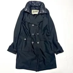 HERNO トレンチコート ダウン 2way ノーカラー ブラック 46 XL