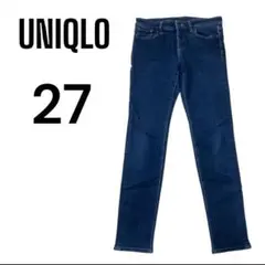 UNIQLO ☆27インチ ウルトラストレッチスキニーデニム　ブルー