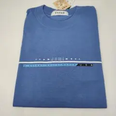 YSTAD 青 Tシャツ プリントデザイン