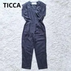 TICCA ティッカ サロペット オーバーオール オールインワン グレー F TICCA (ティッカ) サロペット