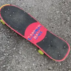 80s CANNON BALL スケボー バッグ付 蛍光ピンク　スケートボード