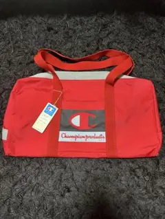タグ付き　レア　デッドストック　レトロChampion ダッフルバッグ レッド