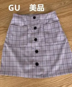【SALE】　ＧＵ　ミニスカート　美品　Ｍ　ジーユー　スカート　タイトスカート