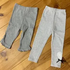 レギンス スパッツ グレー 95㎝ 2枚