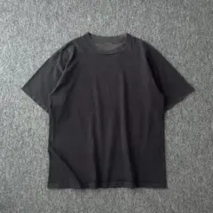 old　デザインTシャツ　フェード　墨黒　ヴィンテージ　シングルステッチ