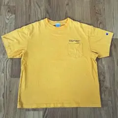 チャンピオン　Tシャツ　イエロー