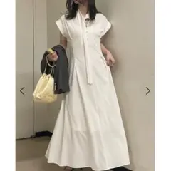 フレイアイディー ステッチデザインシェイプドレス