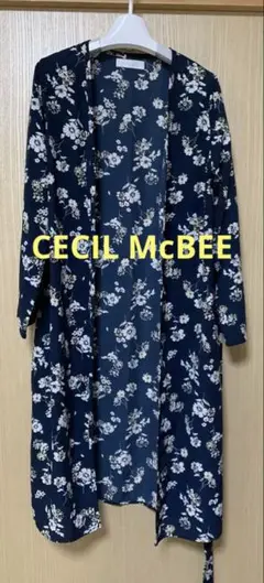 【美品】セシルマクビー　CECIL McBEE ガウン　ロングカーディガン　M