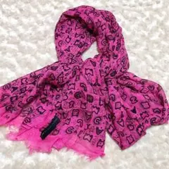 MARC BY MARC JACOBS ストール　アルファベット　ピンク