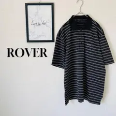 メンズ ( L ) ポロシャツ トップス / 半袖 ストライプ 紳士 ブラック