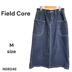 ★美品★ Field Core ワークマン デニムスカート M ポケットミディ丈