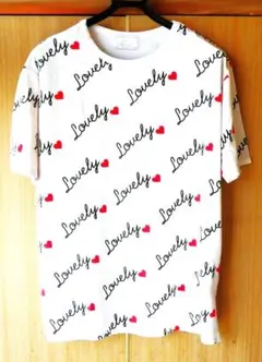 Rady レディー 白 ハートロゴ Tシャツ F ホワイト 黒 赤 ブラック