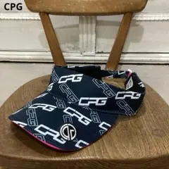 美品 CPG ジーピージー バイザー ネイビー ゴルフ