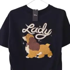 ディズニー わんわん物語 さがら 刺繍 半袖 Tシャツ レディ