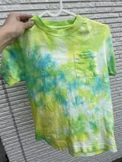 タイダイデザイン Tシャツ ポケット付き 130
