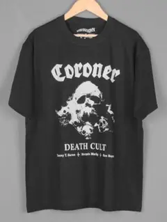 CORONERバンドTシャツ　ユニセックス　ロックライブ必見アイテム