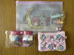 キキララ　ポーチ　キーホルダー　ガチャ　4点セット　サンリオ