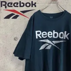 【激レア】リーボック⭐︎プリントロゴ ビッグロゴ オーバーサイズ Tシャツ
