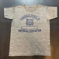 ヴィンテージ古着　Tシャツ ネコ猫 グレー青　チャンピオン