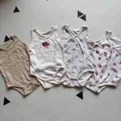 【匿名配送】テータテート　ベビー肌着 4点セット 70㎝