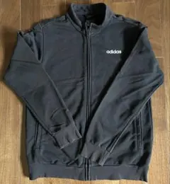【☆極美品☆】adidas ジップアップジャケット 黒サイズXL