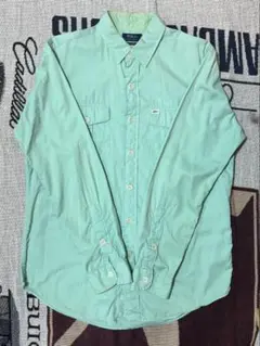 Ralph Laurenミントグリーン ボタンアップシャツ 00s