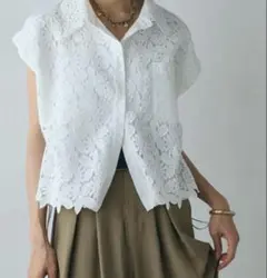 新品　ノースリーブレース刺繍シャツ　エシカ　esica など好きな方